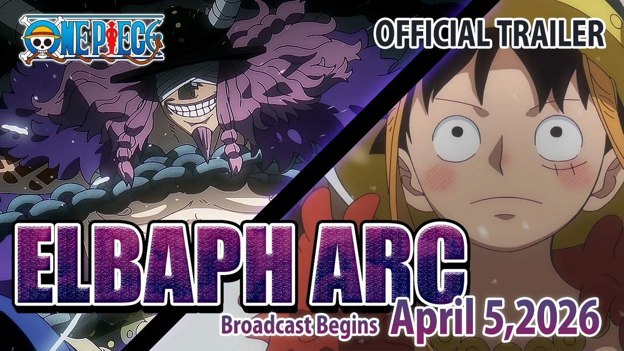 Luffy and characters in the official One Piece Elbaph Arc trailer artwork